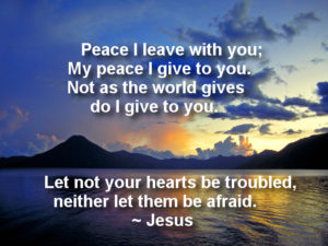 Peace I Leave With You Public Domain Image