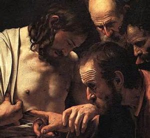 Doubting Thomas by Caravaggio Apostle and Martry Public Domain Image