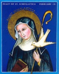 St. Scholastica Public Domain Image