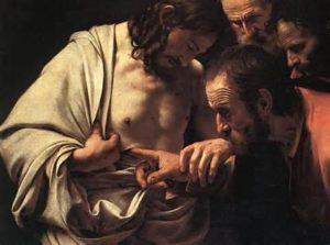 Doubting Thomas Painting by Caravaggio Public Domain Image 