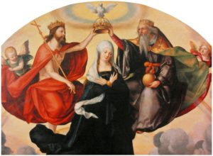 The Coronation of the Virgin Mary by Pencz Public Domain Image