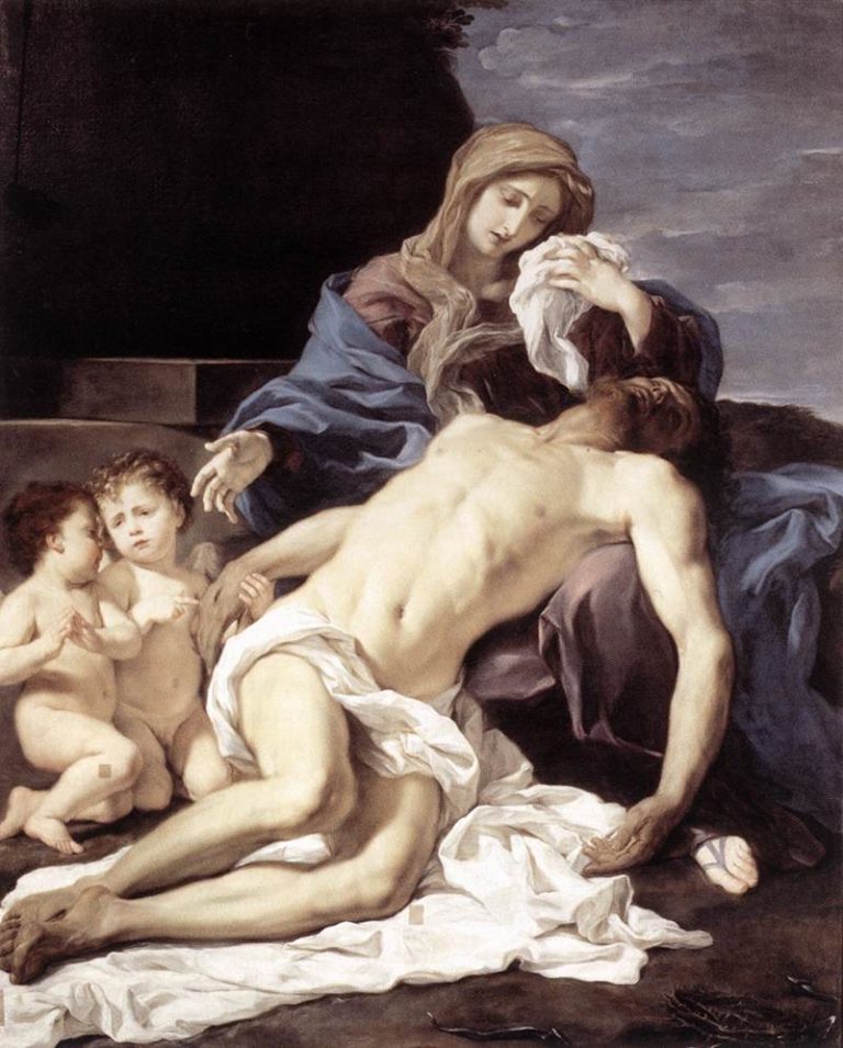 Baciccio Pieta 1667 Public Domain Image