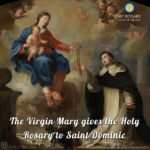 Dominic receives rosary