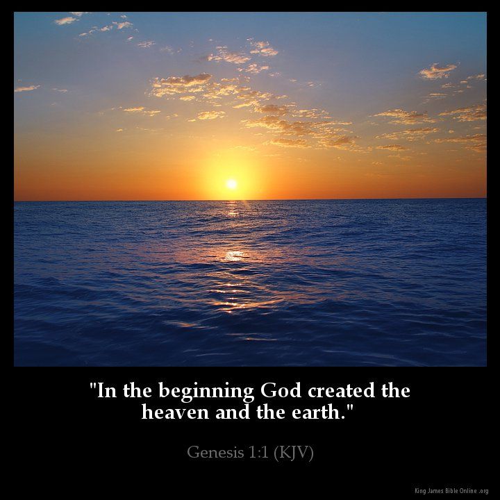 In the beginning