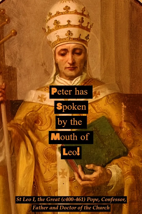 Peter has spoken