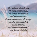 let nothing disturb you