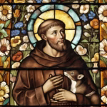 Three Prayers by St. Francis of Assisi saint-francis-assisi-stained-glass-style-generative-ai-st-francis-assisi_117038-6052